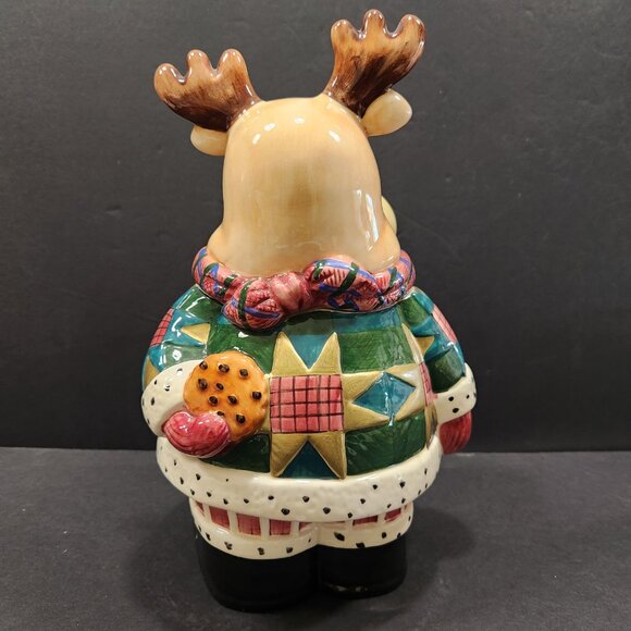 Vintage 90s Fun Ceramic Atico Moose Cookie Jar - Picture 3 of 9